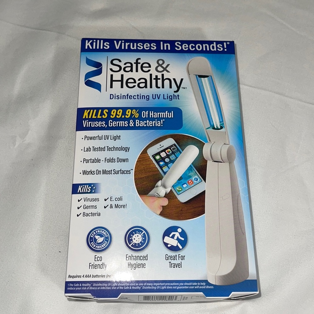 - Portable disinfecting uv light